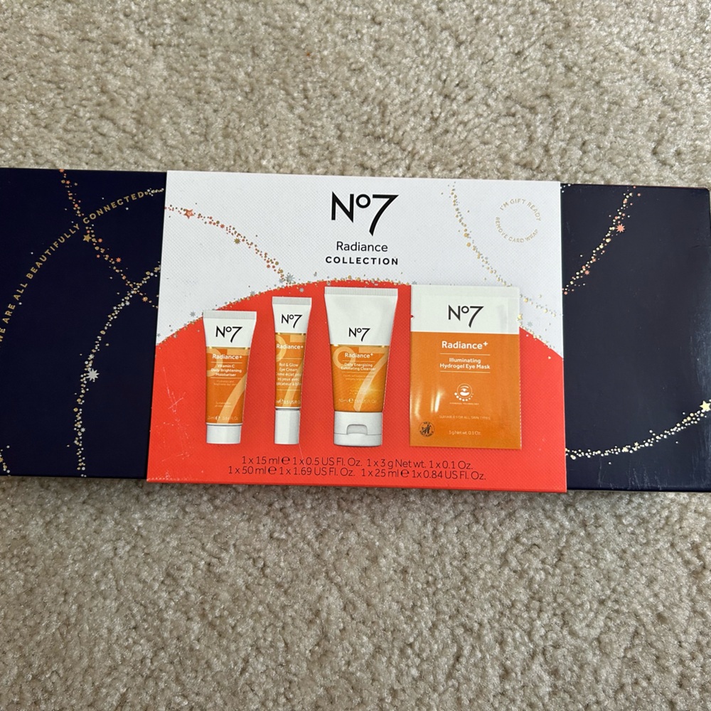 No7 Radiance Collection Skincare Travel Set - new